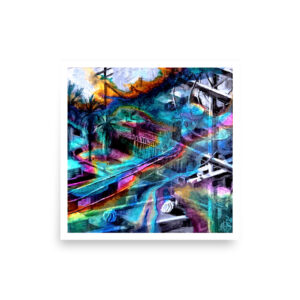 Gutter Rainbows Print (10x10)