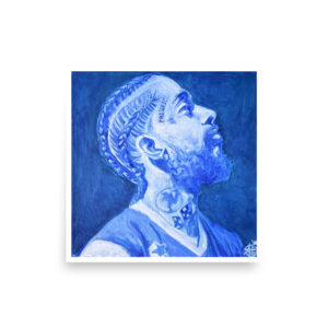 Blue Laces Print (10x10)